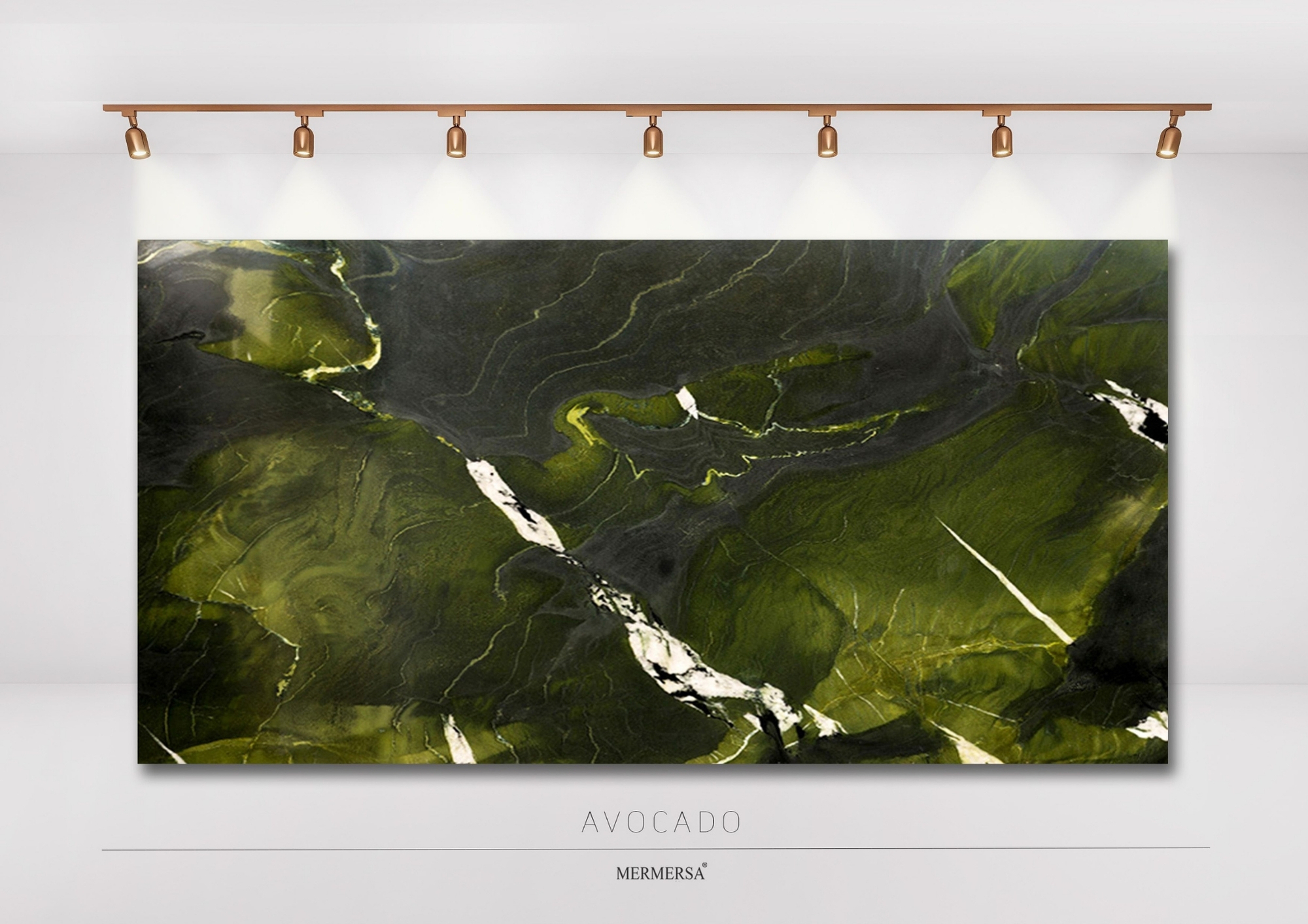 Avocado Green Marble — Natural Green