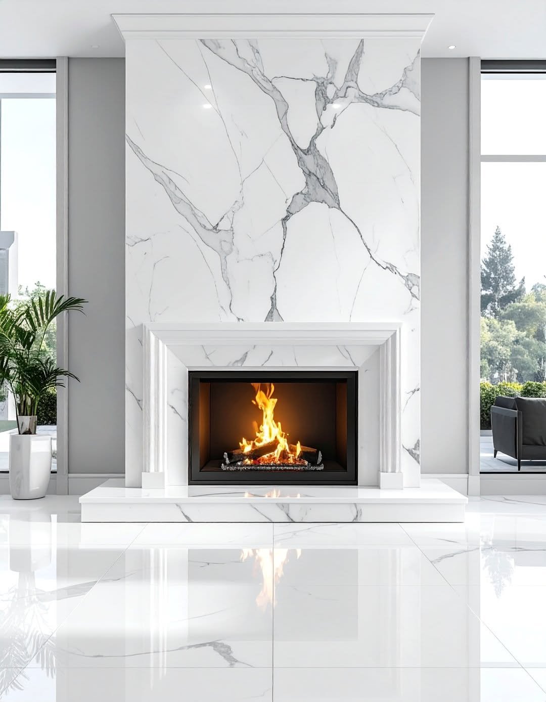 Marble Fireplaces design FRP005