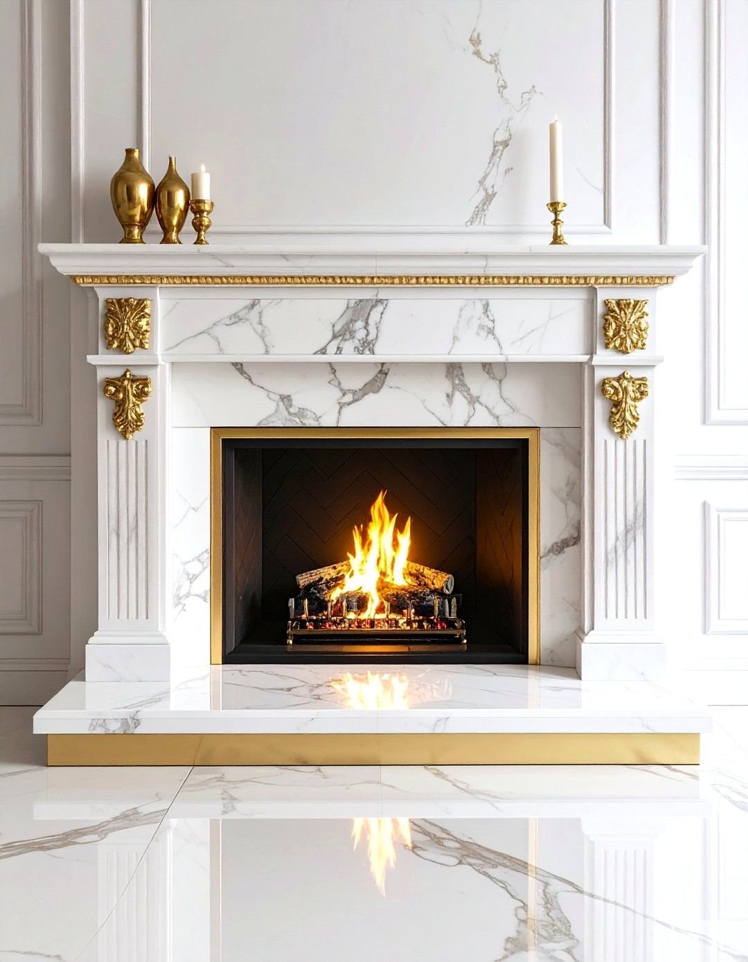 Marble Fireplaces design FRP011
