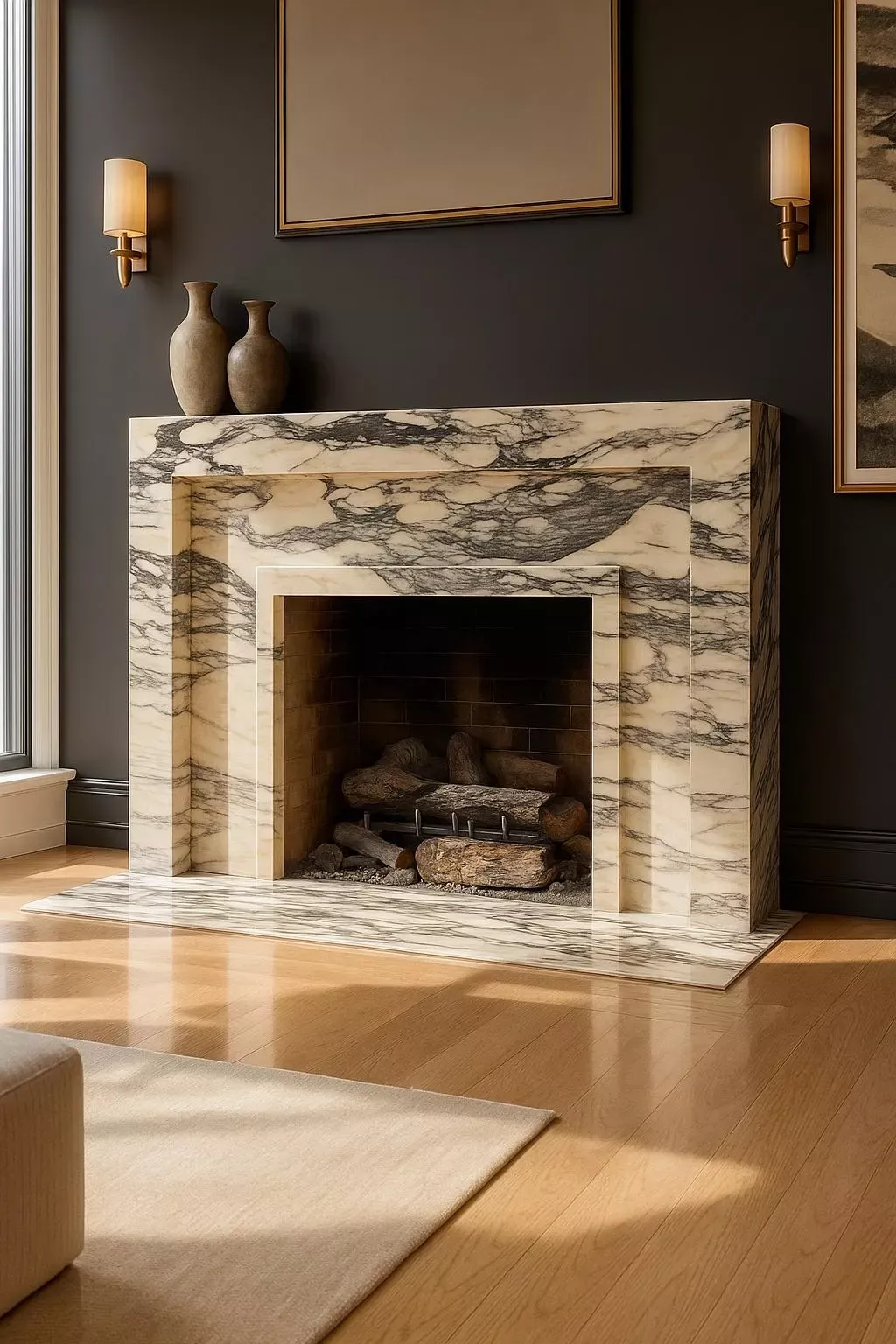 Marble Fireplaces design FRP015
