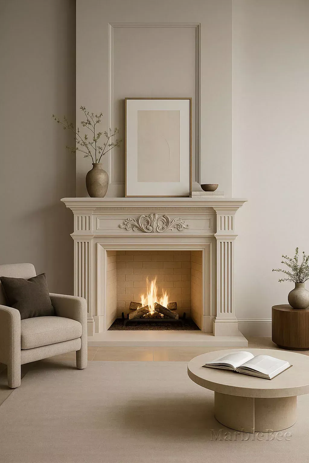 Marble Fireplaces design FRP031