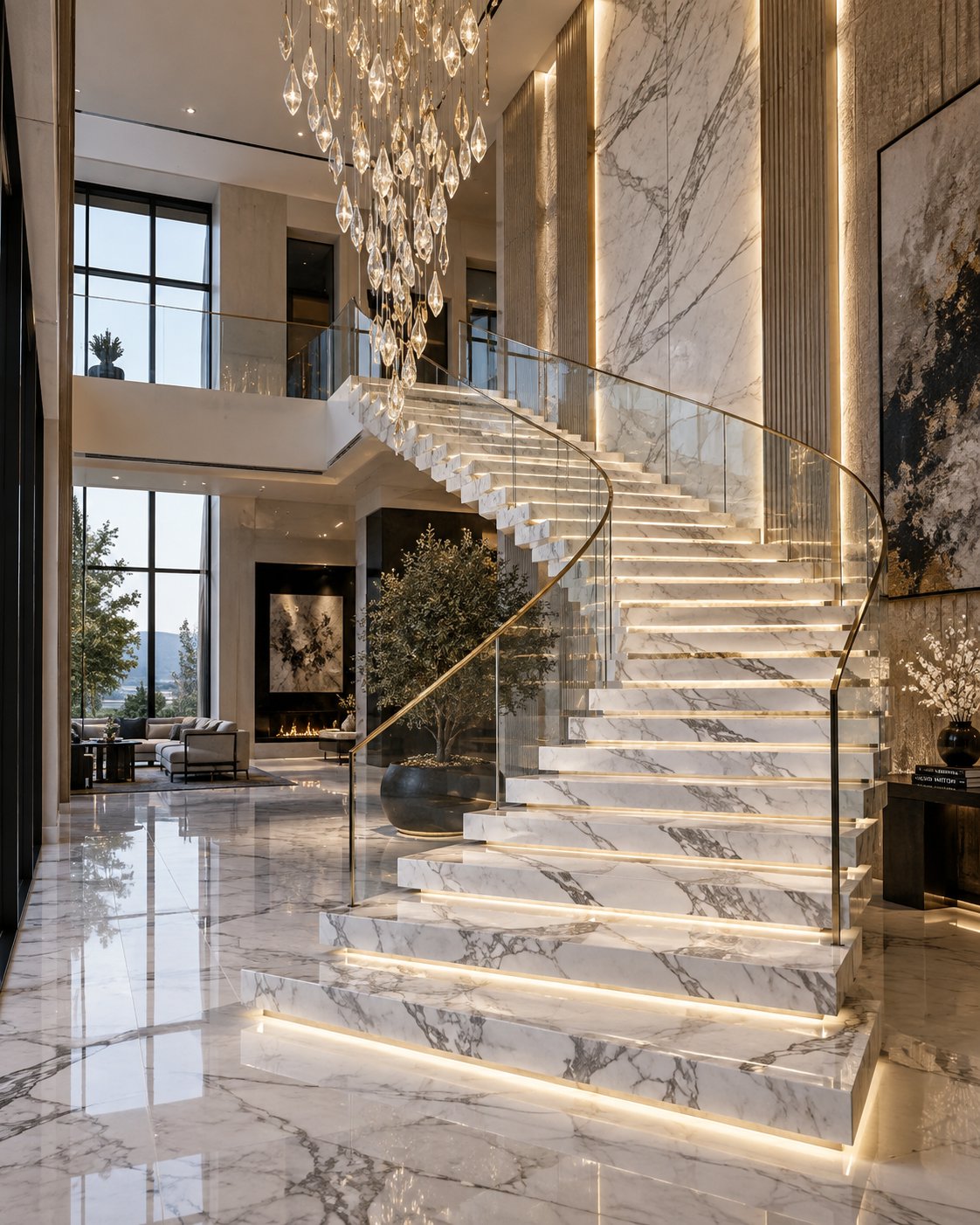 Marble Staircases design STC011