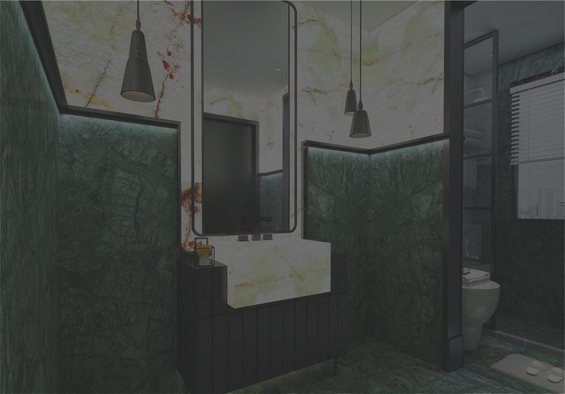 Ice Berg Marble — Cool Blue Tone