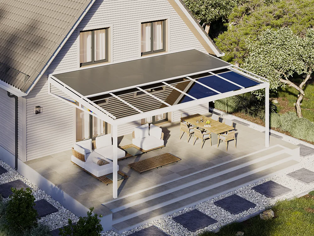 Sky 1500 Spring Ceiling Zip Screen for Pergolas and Terraces - Details