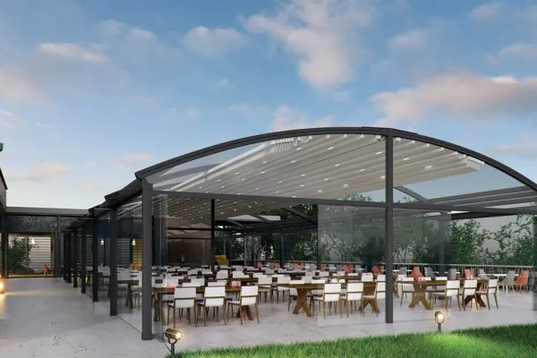Oval Awning Manufacturer: Special-Form Facade Awnings - Details